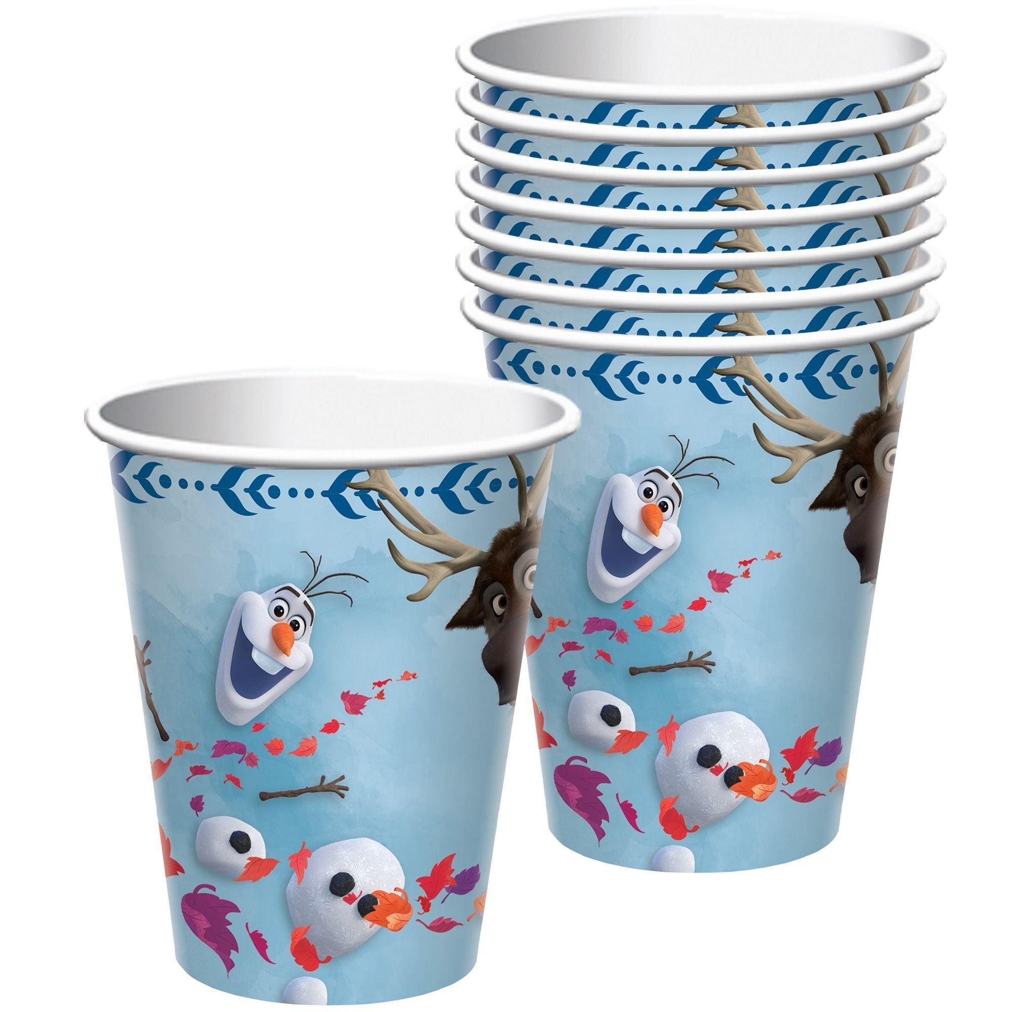 Frozen 2 Party Supplies Pack for 8 Guests - Kit Includes Plates, Napkins, Cups, Table Cover, Banner Decoration & Favor Cup